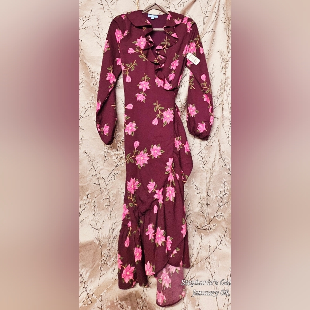 Midi wrap dress size M